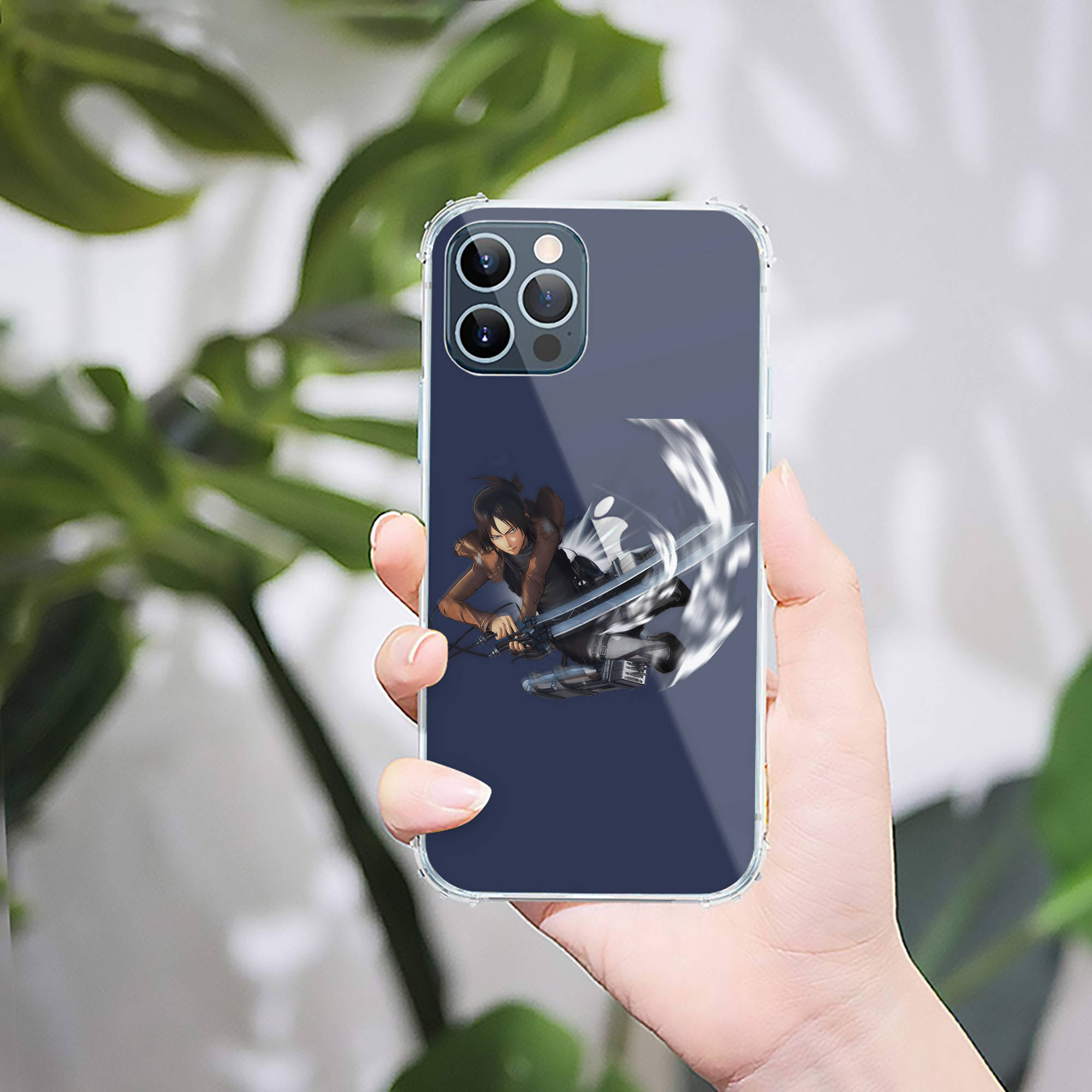 （画像用） 進撃の巨人 Attack on Titan 【iPhone 12シリーズ対応】透明スマホケース（クリアソフトケース）